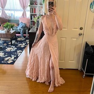 Reformation baby pink gown, XS great condition